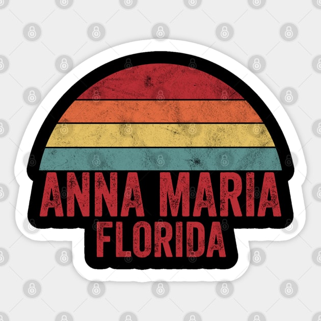 Vintage Anna Maria Island Florida Sticker by ChadPill